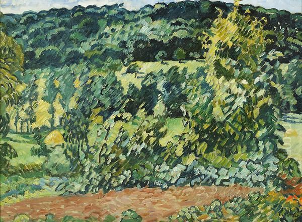 La Colline A Choisel (the Hill At Choisel) Oil Painting by Louis Valtat