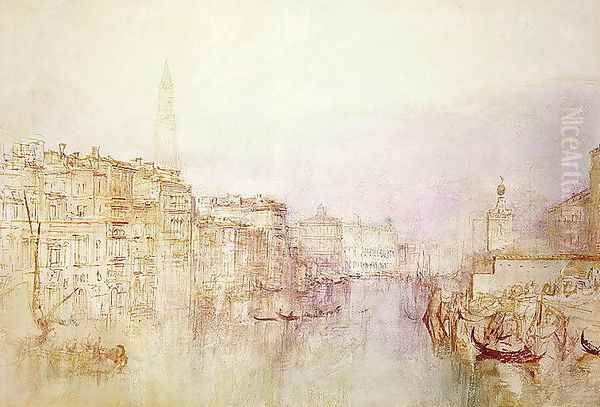 The Grand Canal looking towards the Dogana Oil Painting by Joseph Mallord William Turner