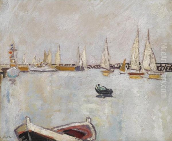 Ouistreham, Le Port Oil Painting by Louis Valtat