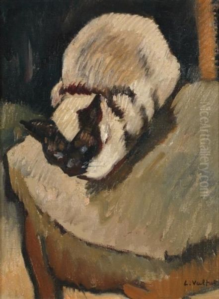 Le Chat Siamois Sur La Chaise Oil Painting by Louis Valtat