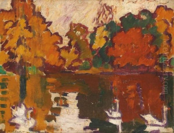 Le Bois De Boulogne Oil Painting by Louis Valtat