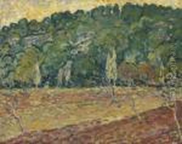 Verger Devant La Colline Oil Painting by Louis Valtat