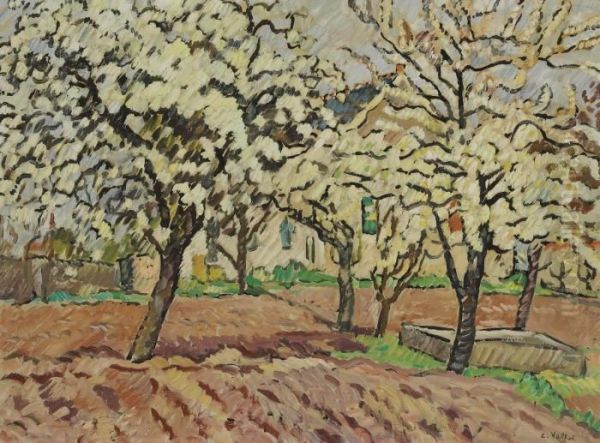 Les Arbres En Fleurs Oil Painting by Louis Valtat