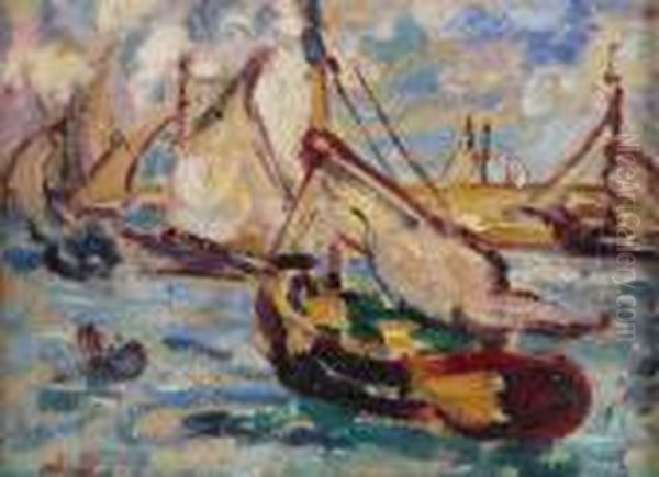 Regate Dans Le Bassin Oil Painting by Louis Valtat