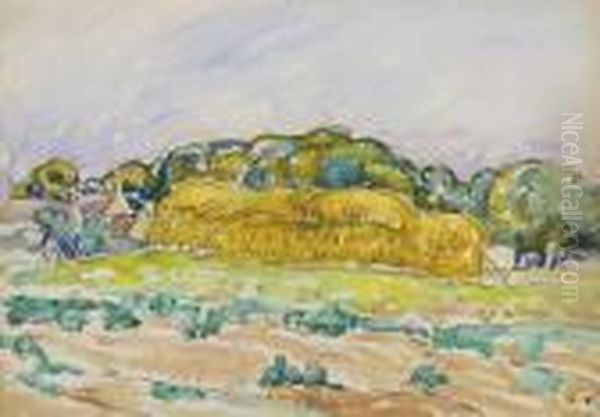 Meule De Foin En Normandie Oil Painting by Louis Valtat