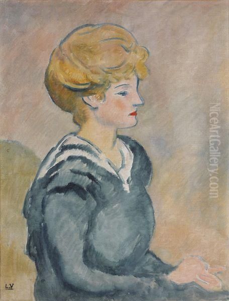 Portrait De Suzanne Valtat Oil Painting by Louis Valtat