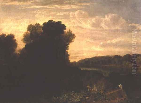 The Thames at Weybridge, c.1807-10 Oil Painting by Joseph Mallord William Turner