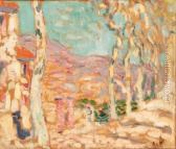 Paysage Mediterrane Oil Painting by Louis Valtat