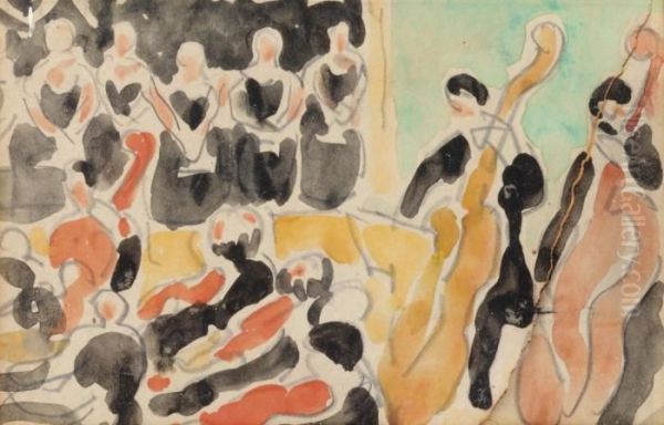 L'orchestre Oil Painting by Louis Valtat