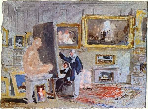 Painter at the Staffelei Oil Painting by Joseph Mallord William Turner