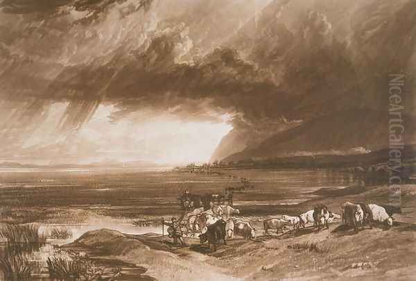 Solway Moss, from the Liber Studiorum, engraved by Thomas Lupton, 1816 Oil Painting by Joseph Mallord William Turner