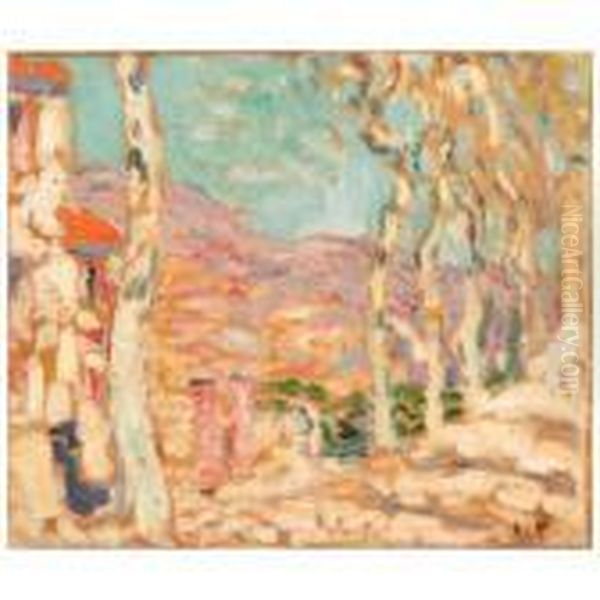 Paysage Mediterraneen Oil Painting by Louis Valtat