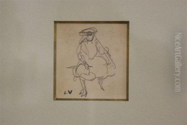 Personnage Assis by Louis Valtat