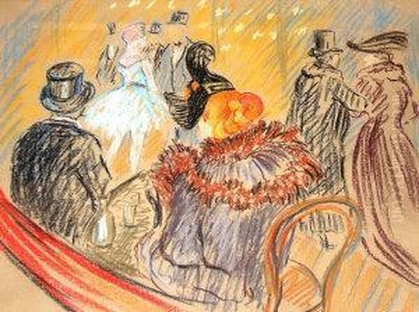 Au Cabaret. Apres Le Spectacle Oil Painting by Louis Valtat