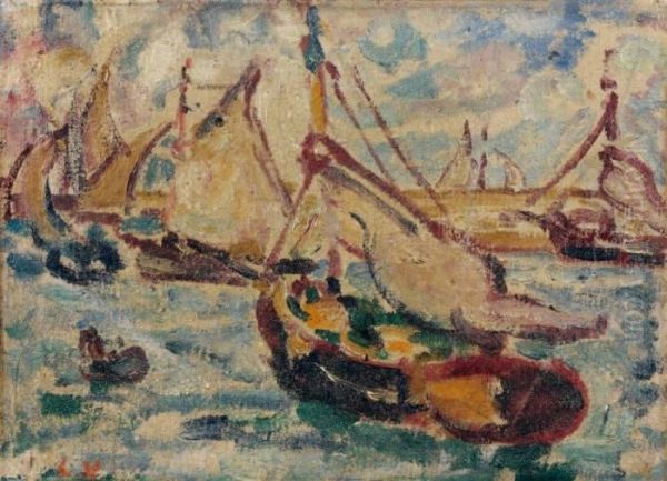 Regate Sur Le Bassin D'arcachon Oil Painting by Louis Valtat