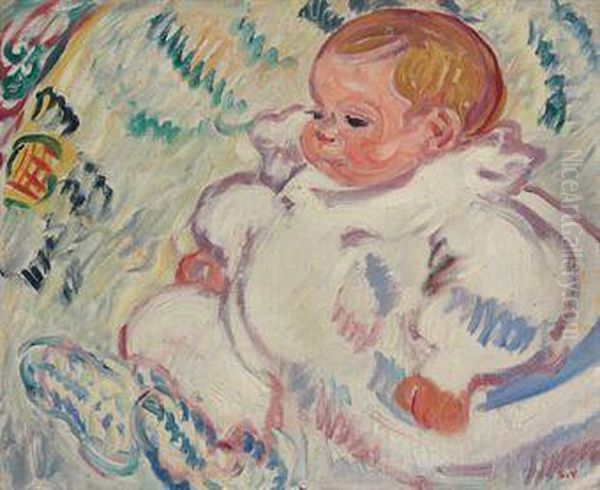 Le Bebe Oil Painting by Louis Valtat