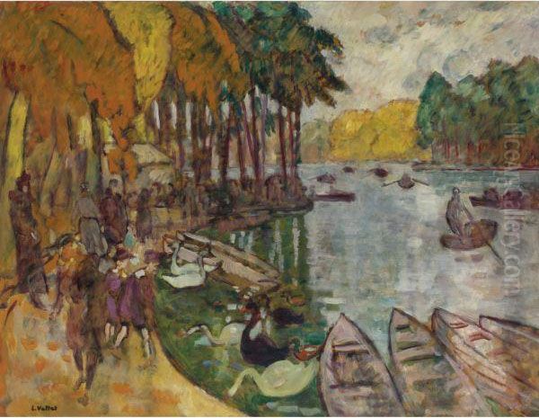 Promenade Au Bord Du Lac Oil Painting by Louis Valtat