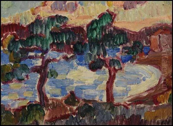 Paysage Oil Painting by Louis Valtat