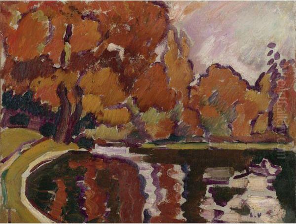 Barque Sur Le Lac Du Bois De Boulogne by Louis Valtat