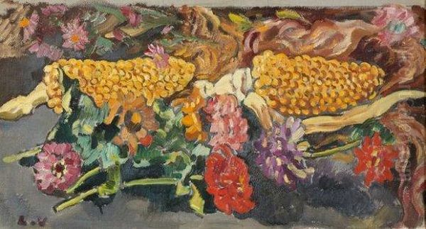 Mais Et Fleurs Oil Painting by Louis Valtat