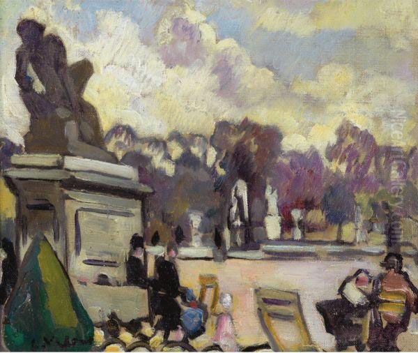 Les Tuileries Oil Painting by Louis Valtat