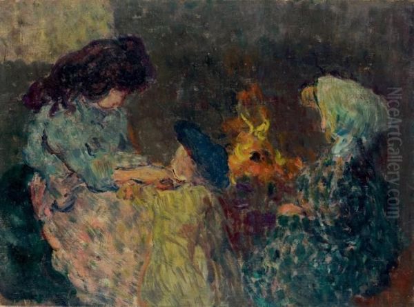 La Flambee Oil Painting by Louis Valtat