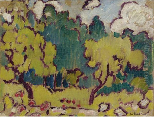 Bois De Boulogne Oil Painting by Louis Valtat