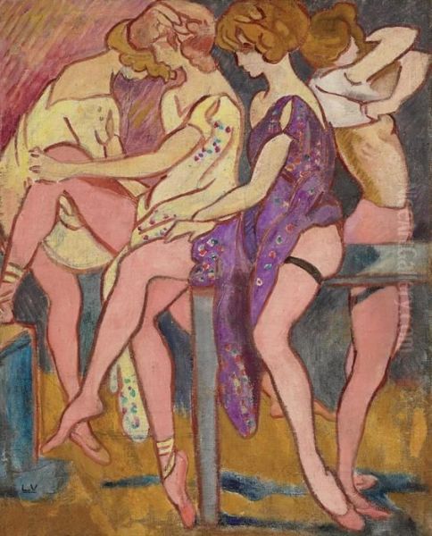 Danseuses Oil Painting by Louis Valtat