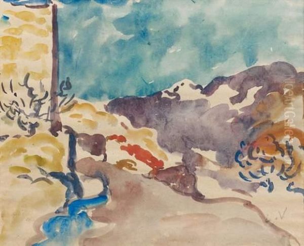 Vue Des Corbieres Oil Painting by Louis Valtat