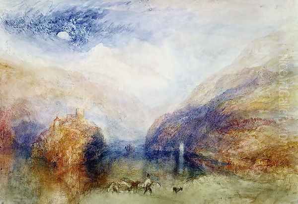 The Lauerzersee with the Mythens, c.1848 Oil Painting by Joseph Mallord William Turner