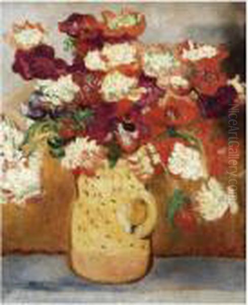 Bouquet De Fleurs Oil Painting by Louis Valtat