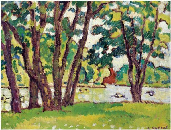 Bois De Boulogne Oil Painting by Louis Valtat