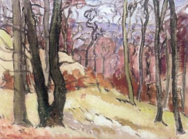 Paysage Vallonne A L'automne Oil Painting by Louis Valtat