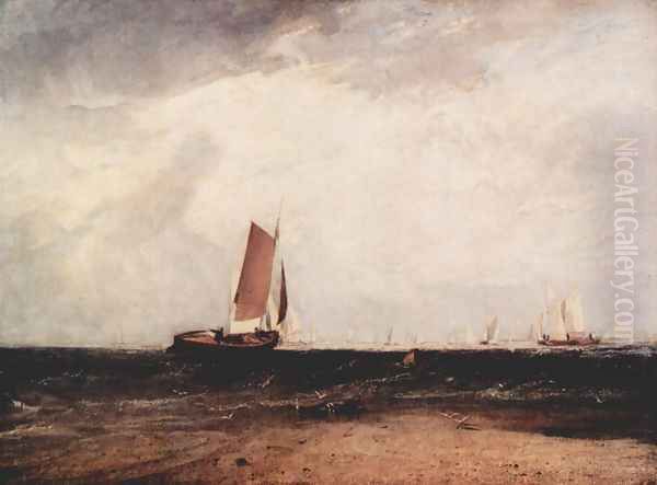 Fish at the Blythe sand Oil Painting by Joseph Mallord William Turner