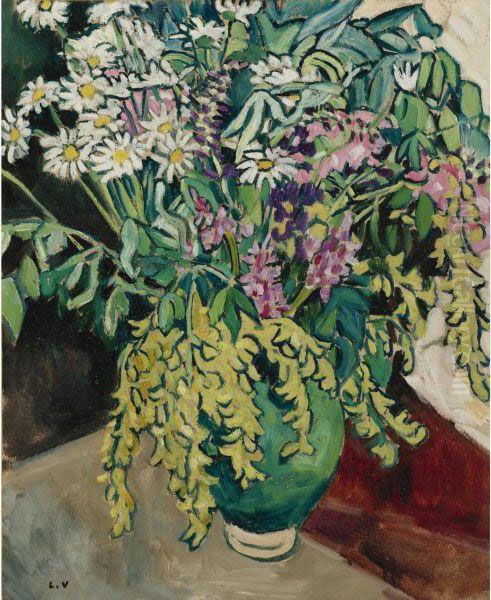 Fleurs De Champs A La Cruche Verte Oil Painting by Louis Valtat