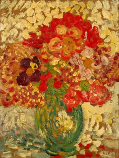 Petit Bouquet A La Cruche Verte Oil Painting by Louis Valtat