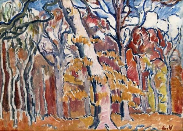 Foret A Lautomne Oil Painting by Louis Valtat