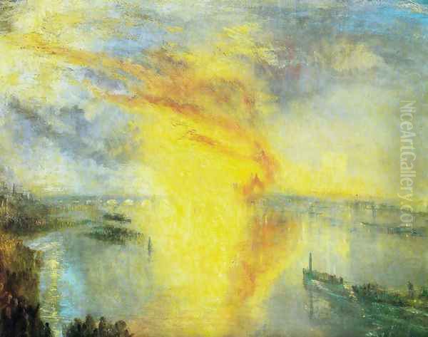 The fire of the parliament Oil Painting by Joseph Mallord William Turner