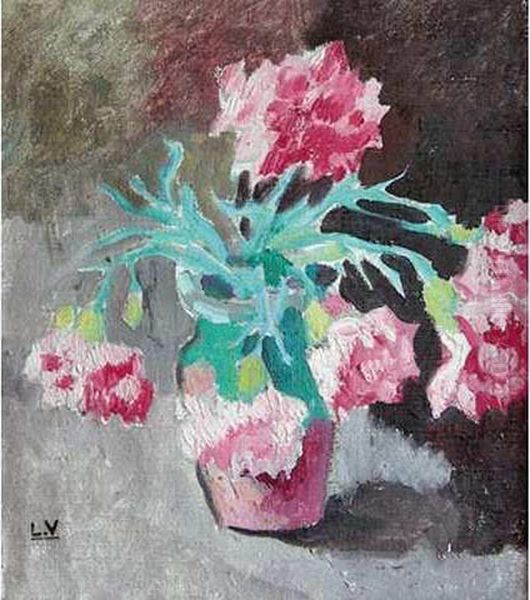 Bouquet De Fleurs Oil Painting by Louis Valtat