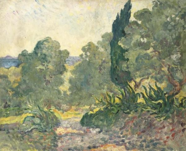 Paysage Au Midi Oil Painting by Louis Valtat