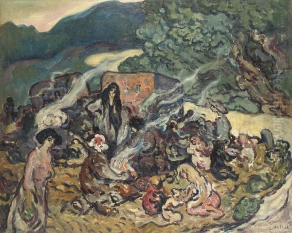 Les Bohemiens Oil Painting by Louis Valtat