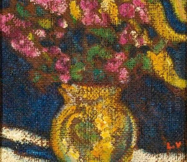 Vase De Fleurs Oil Painting by Louis Valtat