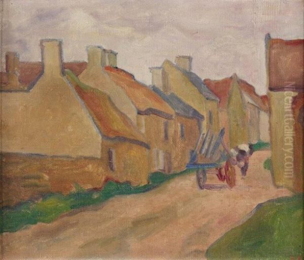 Ruelle Animee Oil Painting by Louis Valtat