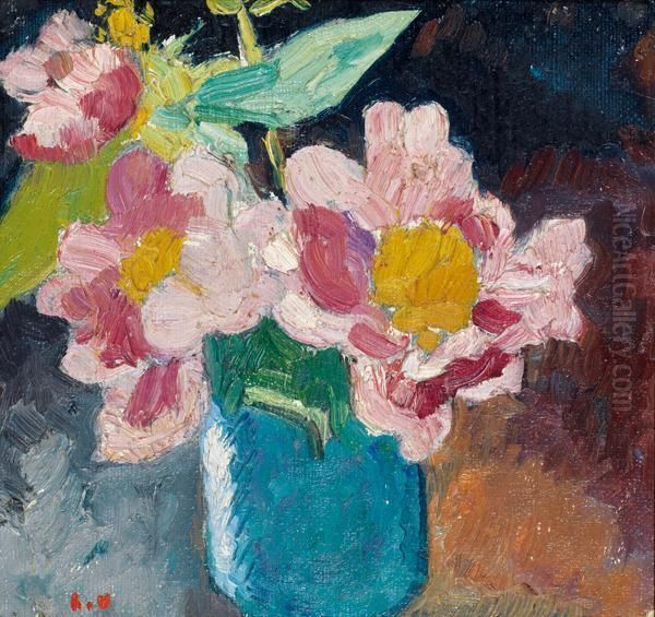 Bouquet De Fleurs Oil Painting by Louis Valtat