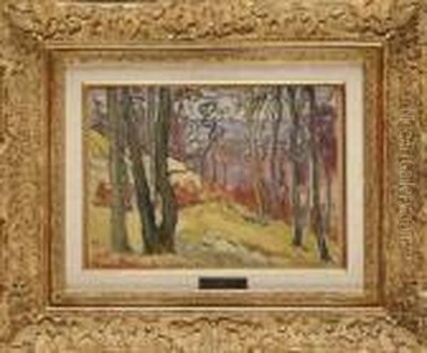 Paysage De Sous-bois (sologne) Oil Painting by Louis Valtat