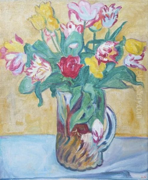 Tulips Oil Painting by Louis Valtat