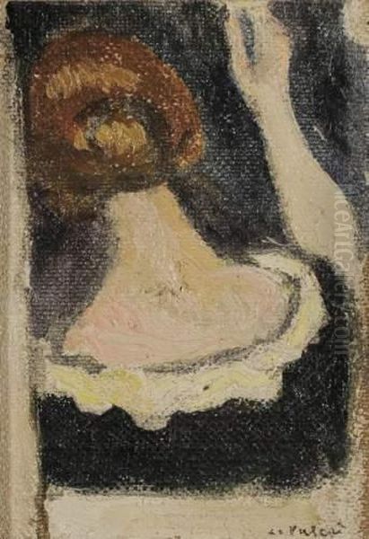 Couturiere Vue De Dos, Le Bras Droit Leve Oil Painting by Louis Valtat