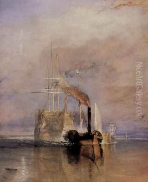 The last travel of the Fighting Témeraire, (detail) Oil Painting by Joseph Mallord William Turner