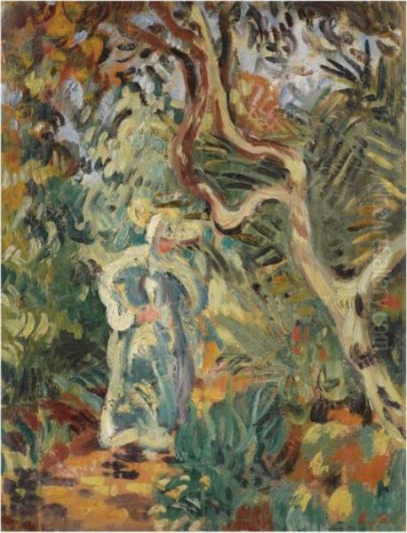 Jardin Exotique Oil Painting by Louis Valtat