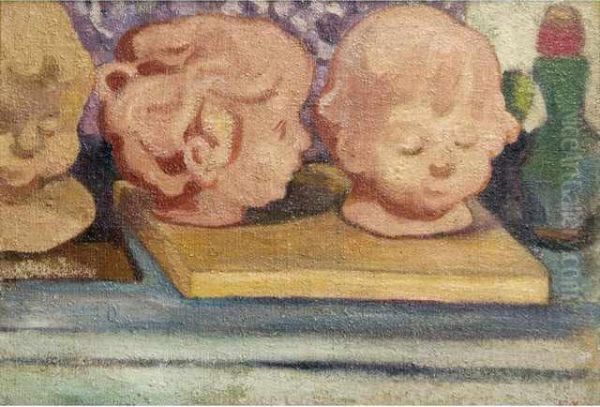 Les Trois Tetes D'enfant Oil Painting by Louis Valtat